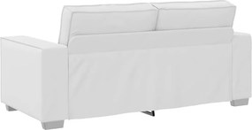 vidaXL Διθέσιος καναπές Λευκός 180 cm Τεχνητό Δέρμα