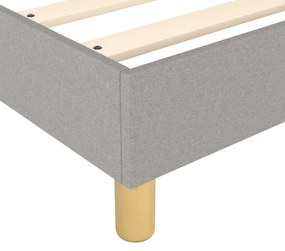 Πλαίσιο Κρεβατιού Boxspring Ανοιχτό Γκρι 90x190 εκ. Υφασμάτινο - Γκρι