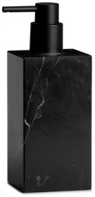 Δοχείο Κρεμοσάπουνου Marble LBTAH-BA71174 7x7x18cm 150ml Black Andrea House Μάρμαρο