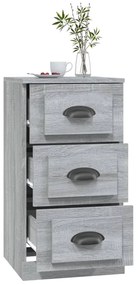 vidaXL Συρταριέρα Γκρι Sonoma 36 x 35,5 x 67,5 εκ. Επεξεργασμένο Ξύλο