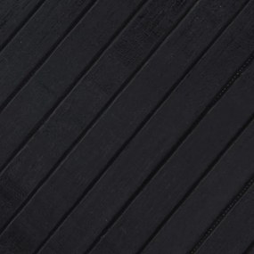 vidaXL Χαλί Ορθογώνιο Μαύρο 80 x 200 εκ. Μπαμπού