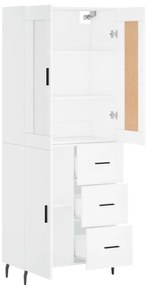 vidaXL Ντουλάπι Λευκό 69,5x34x180 εκ. από Επεξεργασμένο Ξύλο
