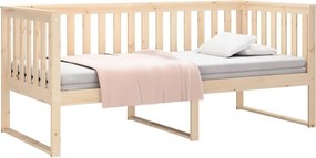 vidaXL Κρεβάτι ημέρας χωρίς στρώμα 100x200 cm Στερεό ξύλο πεύκο