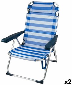 πτυσσόμενη καρέκλα Aktive Ριγέ 48 x 90 x 60 cm (x2)