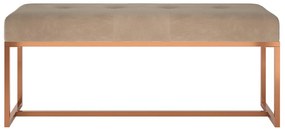 vidaXL Πάγκος Μπεζ 110x36x45 εκ. Βελούδινος