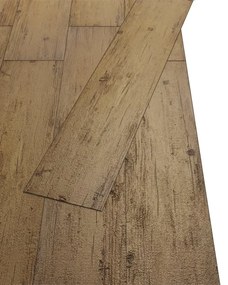 vidaXL Δάπεδο Μη Αυτοκόλλητο Καφέ Καρυδιάς 5,26 μ² / 2 χιλ. από PVC