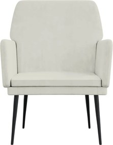 vidaXL Πολυθρόνα Κρεμ 62 x 79x 79 εκ. Βελούδινη