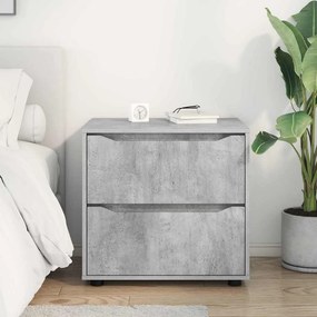 vidaXL Ντουλάπι αποθήκευσης Σκυρόδεμα Γκρι 60 x 48 x 57 εκ