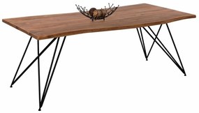 Τραπέζι Rio HM8181.11 Από Μασίφ Ξύλο Ακακίας 200Χ96Χ76cm Natural Μέταλλο,Ξύλο