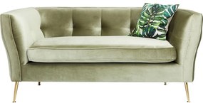 Καναπές Διθέσιος Rimini Green 160x86x76εκ - Πράσινο