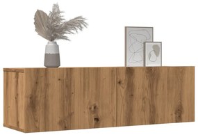 vidaXL Ντουλάπια Τοίχου Τηλεόρασης 2 Τεμ. Artisian Δρυς 100x30x30 εκ