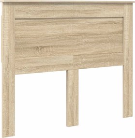 vidaXL Κεφαλάρι με κεφαλάρι Δρύς Sonoma 120 cm Επεξεργασμένο ξύλο