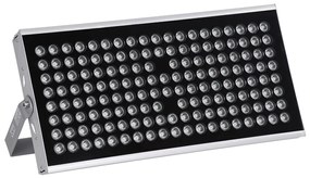 GloboStar FLOOD-TENA 90223 Προβολέας Wall Washer για Φωτισμό Κτιρίων LED 150W 13500lm 10° DC 24V Αδιάβροχο IP65 L43.5 x W15.5 x H18cm Θερμό Λευκό 2700K - Ασημί - 3 Years Warranty