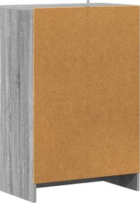 vidaXL Παπουτσοθήκη Γκρι Sonoma 60 x 35 x 92 εκ. Επεξεργασμένο Ξύλο