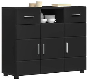vidaXL Πλαϊνό γραφείο Μαύρο 88.5 x 30.5 x 73 εκ Επεξεργασμένο ξύλο