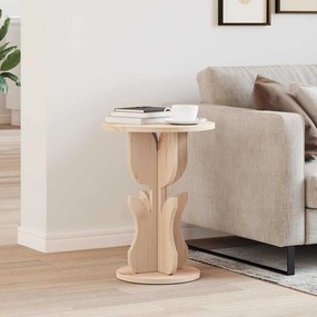 vidaXL Τραπεζάκι Πλευράς Φυσικό 39.5 x 39.5 x 53.5 εκ