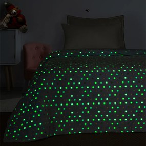 Φωσφοριζέ Κουβέρτα Fleece Μονή (160x220) Palamaiki Luminous Bubble