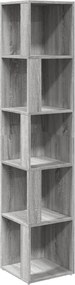 vidaXL Γωνιακά ράφια 33 x 33 x 165 cm Engineered wood Γκρι Sonoma