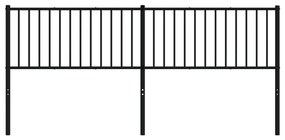 vidaXL Κεφαλάρι Μαύρο 193 εκ. Μεταλλικό