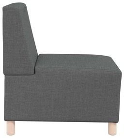 vidaXL Μοναδικός Καναπές χωρίς Χερούλια 3 pcs Σκούρο γκρι
