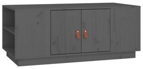 vidaXL Τραπεζάκι Σαλονιού Γκρι 100x50x41 εκ. Μασίφ Ξύλο Πεύκου