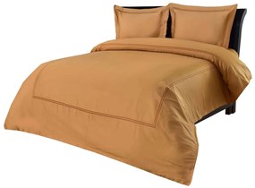 Σετ Παπλωματοθήκη Υπέρδιπλή 220x240 Satin Embroidered Classico 2-Cinammon Anna Riska