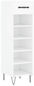 vidaXL Παπουτσοθήκη Λευκή 30 x 35 x 105 εκ. από Επεξεργασμένο Ξύλο