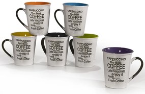 Κούπα -Coffee- 36cl Κεραμικό Σε 6 Χρώματα