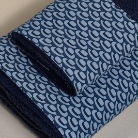 Πετσέτες Μπάνιου (Σετ 3τμχ) White Fabric Hats Blue 600gsm
