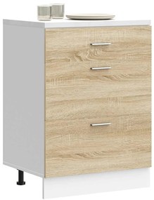 Βάση Κουζίνας "Lyon" από Τεχνητό Ξύλο Δρυός Sonoma