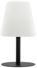 Επιτραπέζιο Φωτιστικό ArteLibre LED Φορητό MIMI Με Καπέλο Πίνακας Σημειώσεων Μαύρο/Λευκό Μέταλλο/Πλαστικό 15.5x15.5x27.5 - ART-15290002