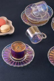 Σετ 6 τεμαχίων φλιτζάνια καφέ 100 ml Πολύχρωμο