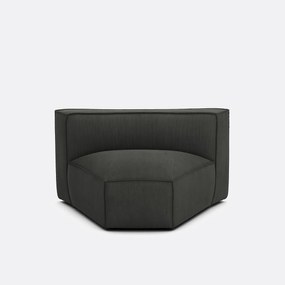 Γωνιακή πολυθρόνα με ταπετσαρία από βελούδο κοτλέ, Seven