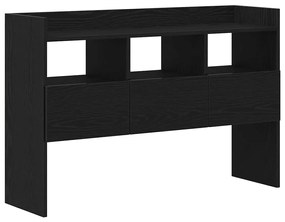 vidaXL Πλαϊνό γραφείο Μαύρο 105 x 30 x 70 εκ Επεξεργασμένο ξύλο