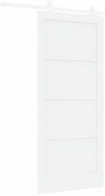 vidaXL Σετ Συρόμενης Πόρτας ORKDAL Λευκό 86 x 198.5 cm