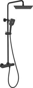 Orabella Elegance 10306 Black Matt - Στήλη ντους με θερμοστατικη μπαταρια