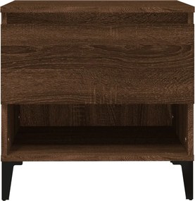 vidaXL Βοηθητικά Τραπέζια 2 τεμ. Καφέ Δρυς 50x46x50 εκ.Επεξ. Ξύλο