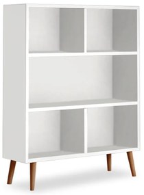 Megapap Βιβλιοθήκη Μελαμίνης Cube Λευκό