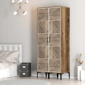 Stewehome Ντουλάπα με δύο πόρτες (PP) 80x47x210 cm