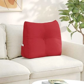vidaXL Μαξιλάρι Πλάτης Κόκκινο 60 x 24 x 50 εκ ύφασμα