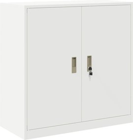 vidaXL Ντουλάπι αποθήκευσης Λευκός 90 x 40 x 90 cm Ατσάλι
