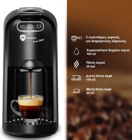 Coffee machine 3 in 1 multi capsule HomeVero HV-CMB1400