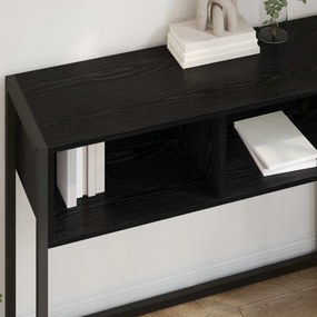 vidaXL End Table Μαύρη Οξυά 100 x 36 x 75 εκ. Επεξεργασμένο ξύλο