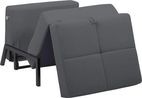 Πολυθρόνα ArteLibre OLIVER Σκούρο Γκρι 87x93x90cm