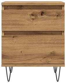 Κομοδίνο τεχνίτης Δρυς 40x35x50 εκ. από Επεξεργασμένο Ξύλο 857418