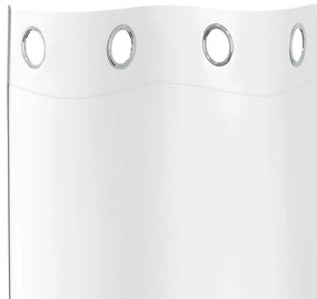 vidaXL Κουρτίνες 2 pcs Καθαρό Λευκό 260x140εκ. Πολυεστέρας