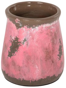 Decorative Vase Terracotta Pink Φ18Χ20H cm