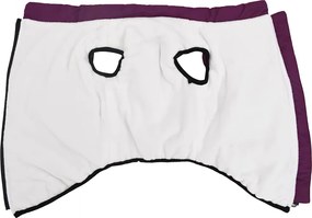 vidaXL παλτό σκύλου με ιμάντα αδιάβροχο αντανακλαστικό μοβ L52