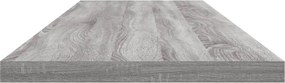 vidaXL Ράφια Τοίχου 4 τεμ. Γκρι Sonoma 100x20x1,5 εκ. Επεξεργ. Ξύλο