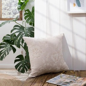 Μαξιλαροθήκη Διακοσμητική Varese 02 Beige Teoran 43X43 Cotton-Polyester